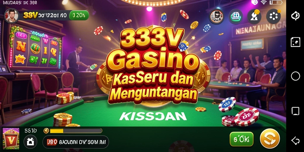 Screenshot 333V menampilkan gameplay Kasino yang menarik dan dinamis.