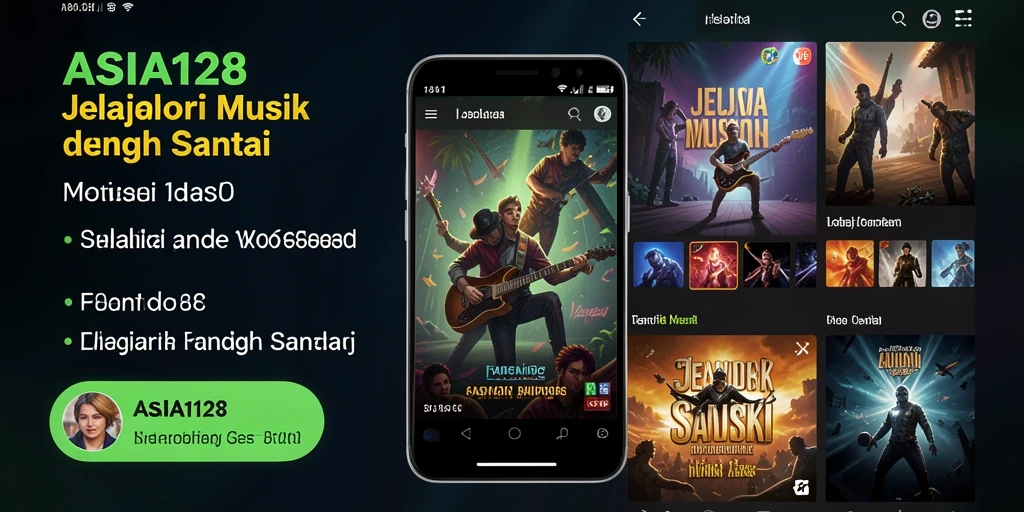 Screenshot ASIA128 menampilkan pengguna menikmati pengalaman musik interaktif.