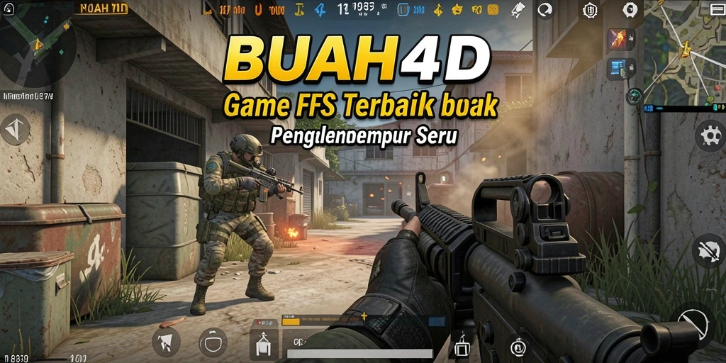 Tampilan gameplay BUAH4D dengan aksi perang yang intens.