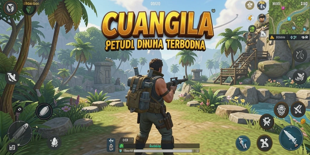 Screenshot utama CUANGILA menampilkan dunia terbuka yang menakjubkan dan petualangan seru.
