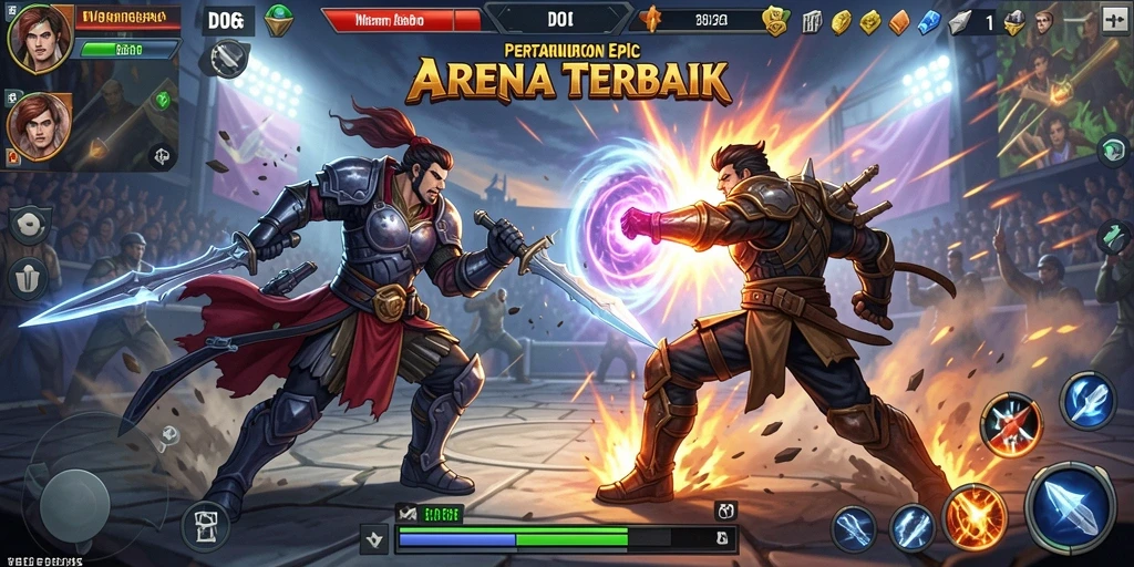 Screenshot D06 menunjukkan aksi seru dalam pertarungan Fighting.