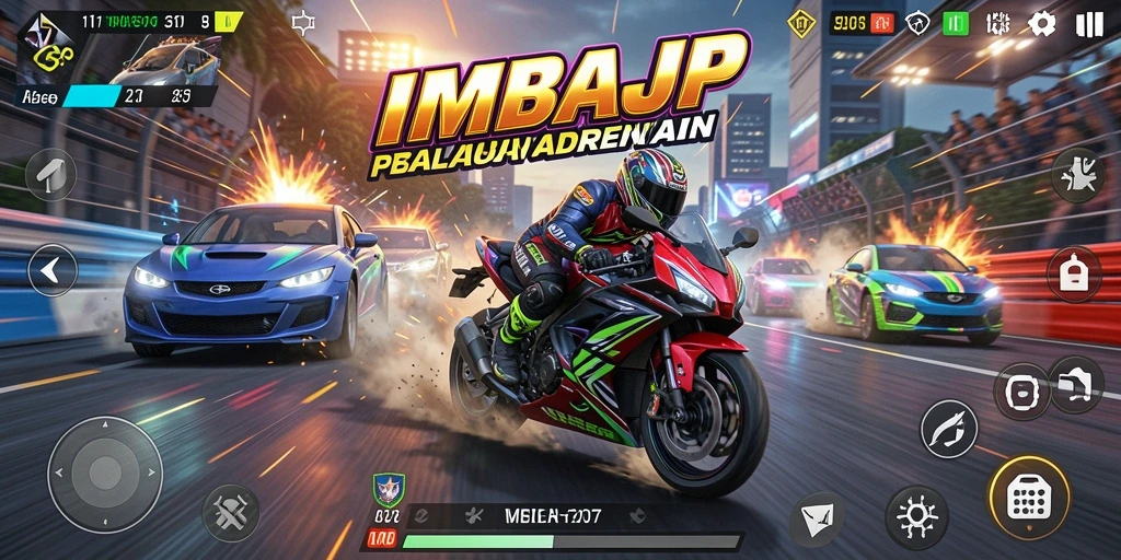 Gameplay mendebarkan dari IMBAJP dengan visual yang memukau.