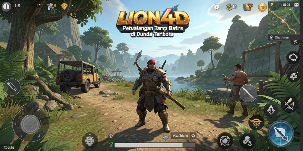 Gambar menampilkan petualangan seru di dunia terbuka LION4D.