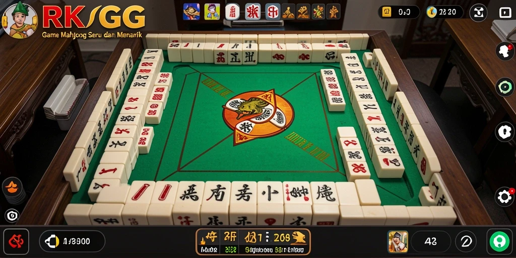 Tampilan gameplay Mahjong yang menegangkan dan menarik.