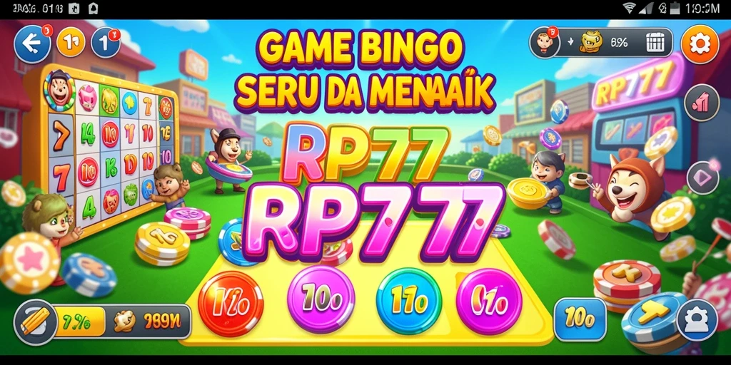 Tampilan utama screenshot RP777 menampilkan gameplay Bingo yang mengasyikkan.