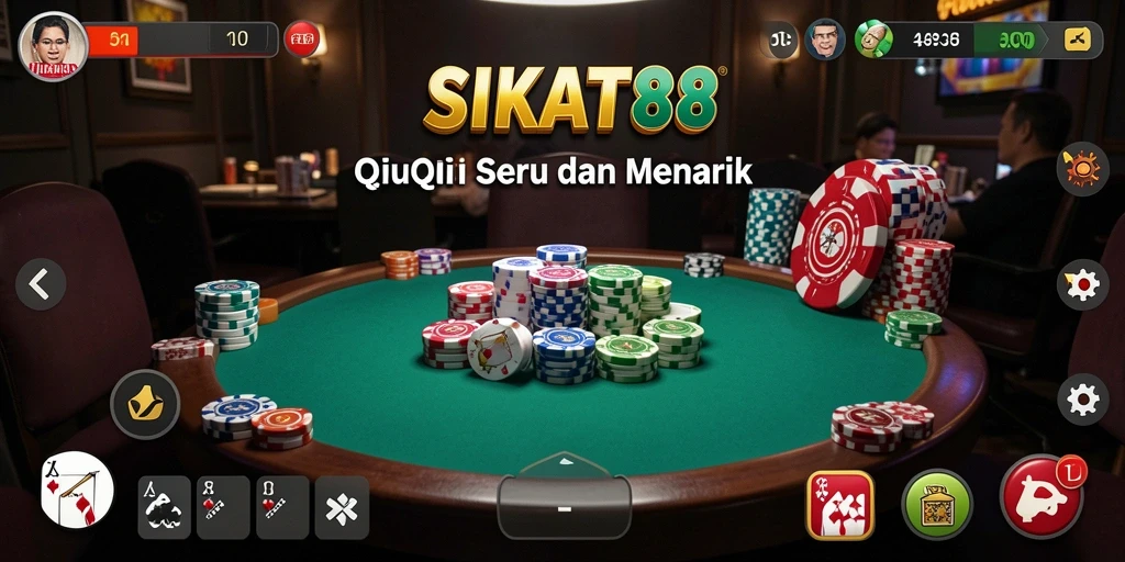 Tampilan gameplay QiuQiu yang dinamis dan menarik di SIKAT88.