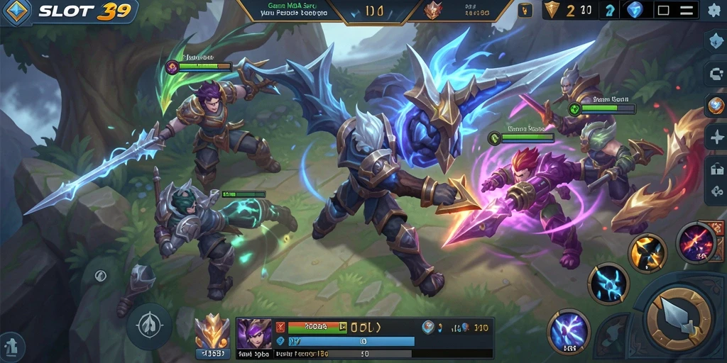 Tampilan screenshot dari pertempuran seru di SLOT39.