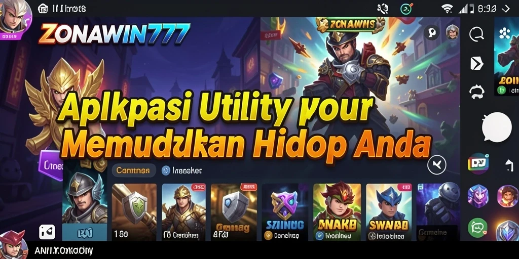 Tampilan antarmuka utama ZONAWIN777 yang sederhana dan intuitif.